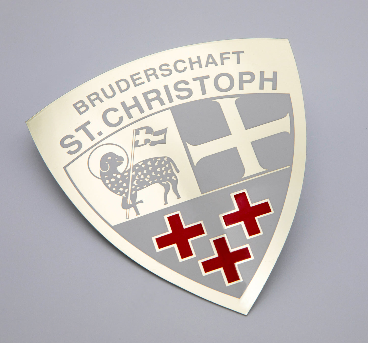 Edler BSC-Aufkleber in großer Ausführung mit goldener Folie