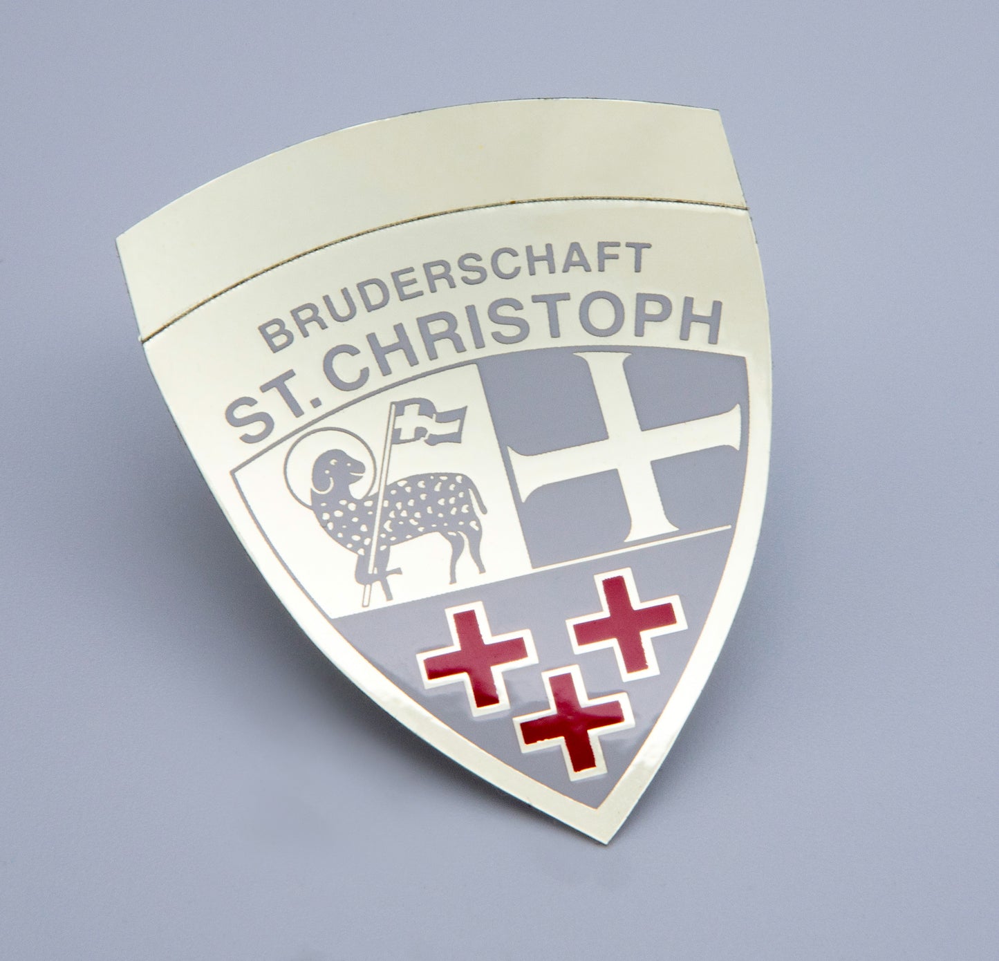 Edler BSC-Aufkleber in kleiner Ausführung mit goldener Folie