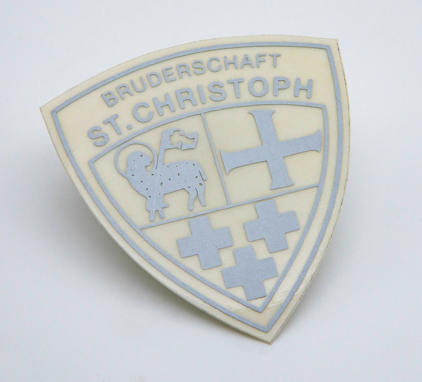 Schlichter BSC-Aufkleber in Silber - unauffällig & elegant