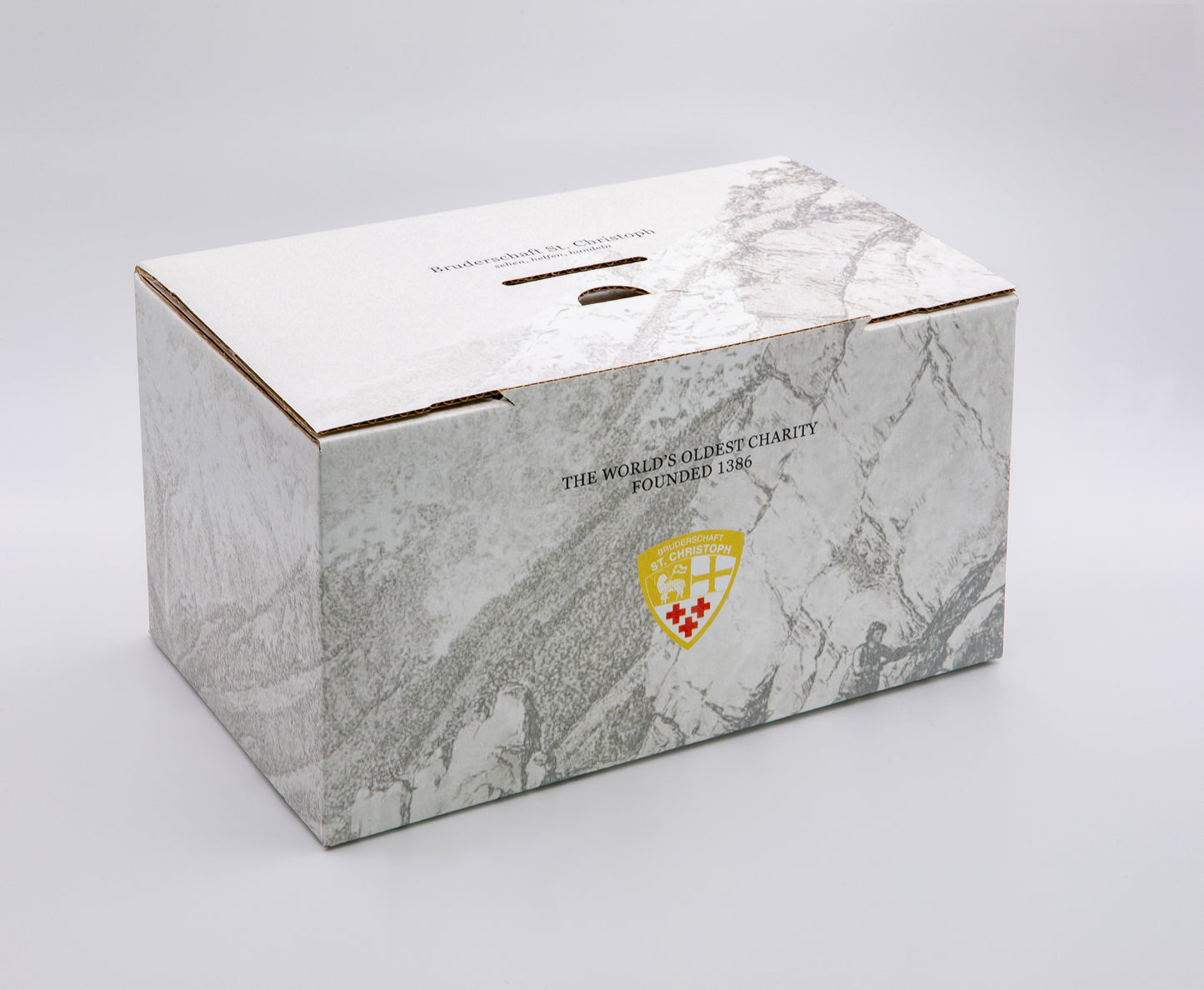 Kompakte Box zur Sammlung von Spenden bei Events & Empfängen